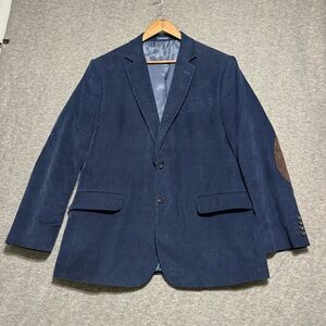 Stafford Mens Navy Corduroy Blazer